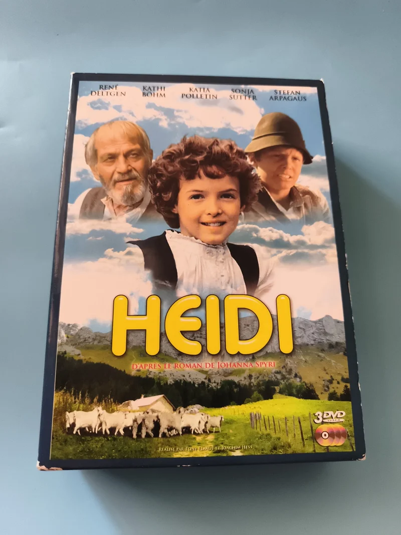 DVD coffret HEIDI 3 DVD version française, film d’après Johanna Spyri