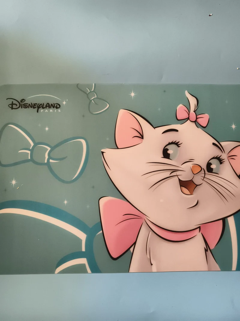 Set de table Disneyland Paris Aristochats Marie bleu rose Collector