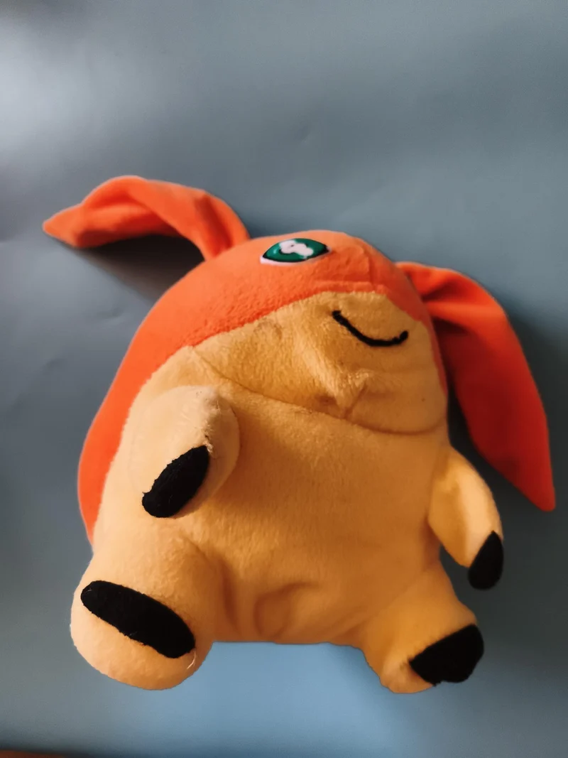 Peluche Digimon Patamon orange jaune doudou manga animé soft toy plush