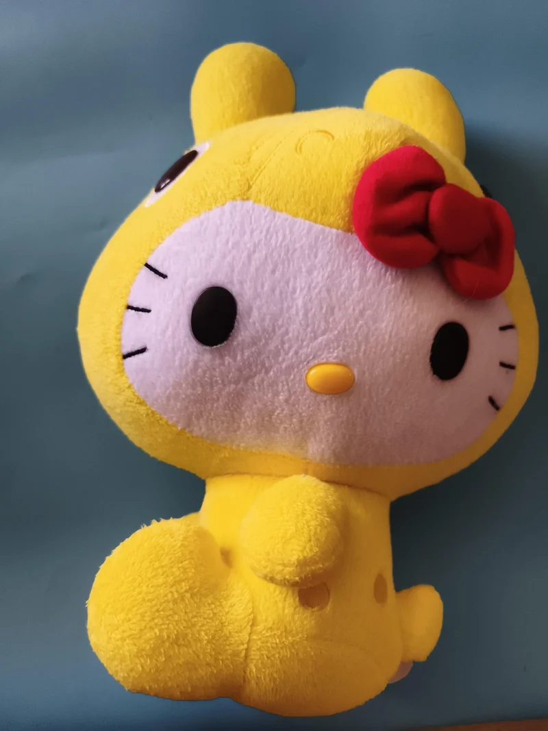 Peluche Hello Kitty déguisée jaune Tokyo Japon rare kawaii