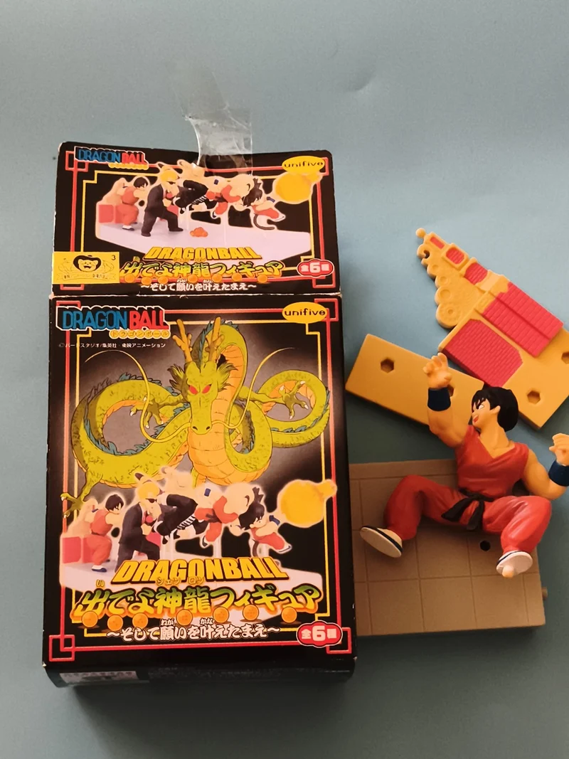 Figurine Dragon Ball Z Unifive Yamcha + boîte, décor Kame House, anime manga