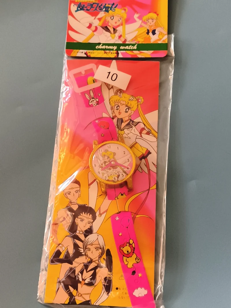 Montre Sailor Moon vintage charmy watch rose anime Japan années 90