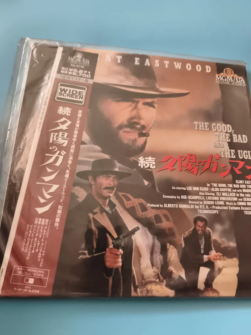 Laserdisc The Good The Bad and The Ugly Clint Eastwood import japonais MGM UA