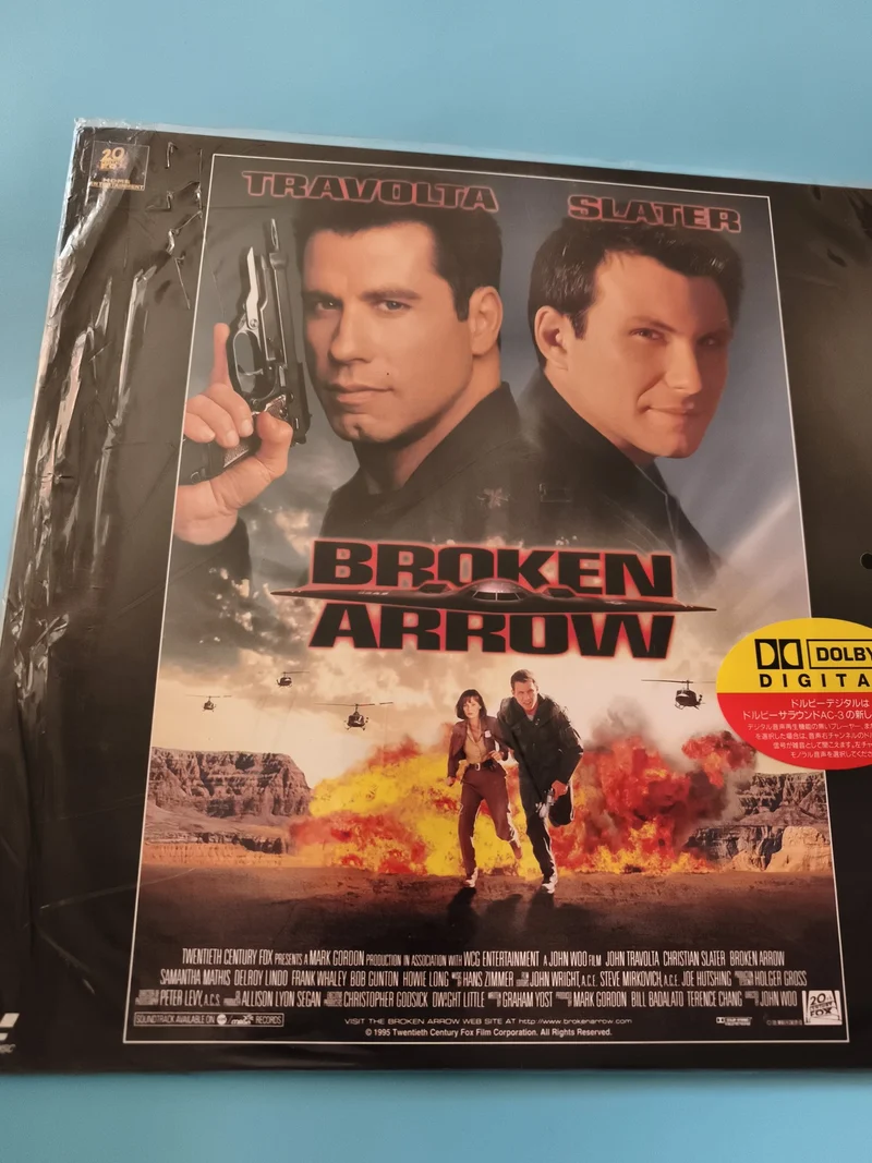 Laserdisc Broken Arrow import japonais John Travolta Slater Dolby Digital film