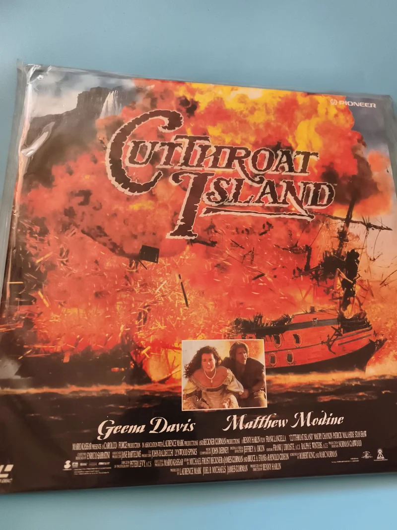 Laserdisc Cutthroat Island Pioneer import japonais film Geena Davis