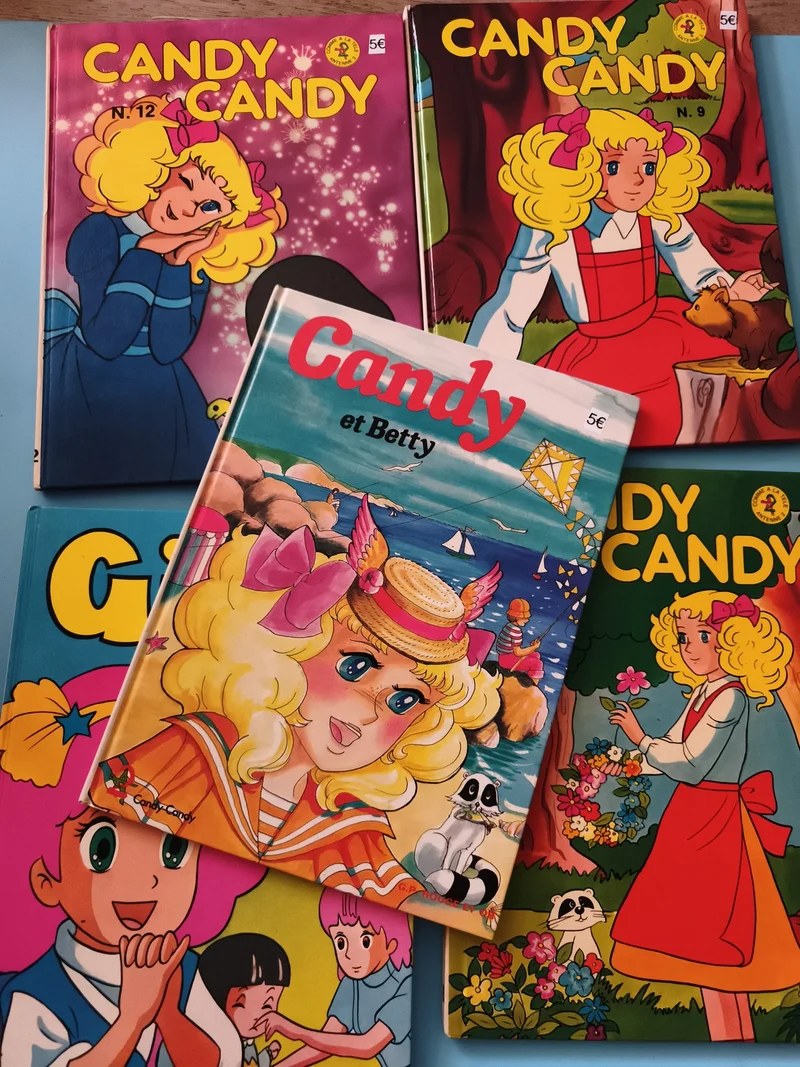 Lot 5 albums Candy Candy BD jeunesse, éditions illustrées, années 80