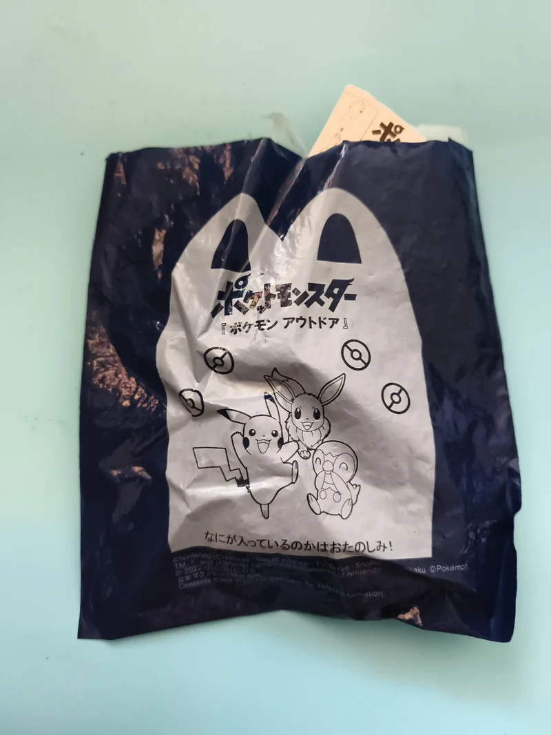 Sachet plastique Pokémon Outdoor Japan Pikachu Evoli Pochama bleu
