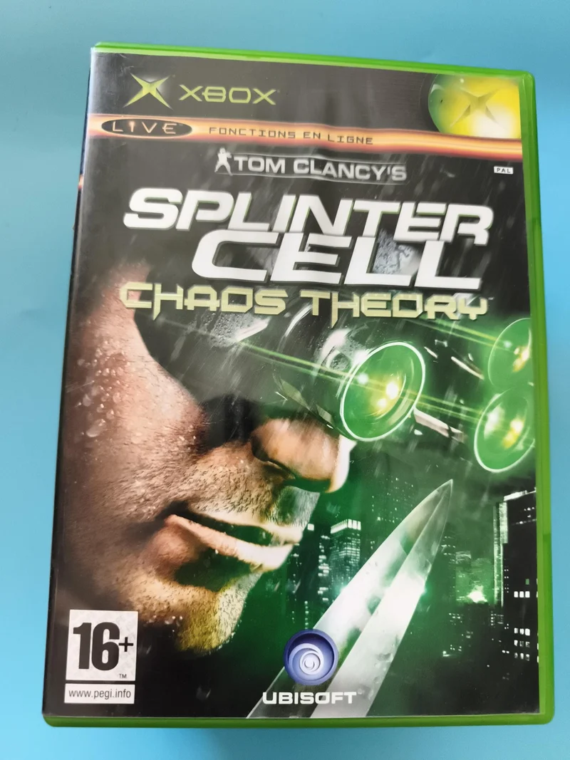Jeu Xbox Splinter Cell Chaos Theory Ubisoft PAL Tom Clancy’s 16+