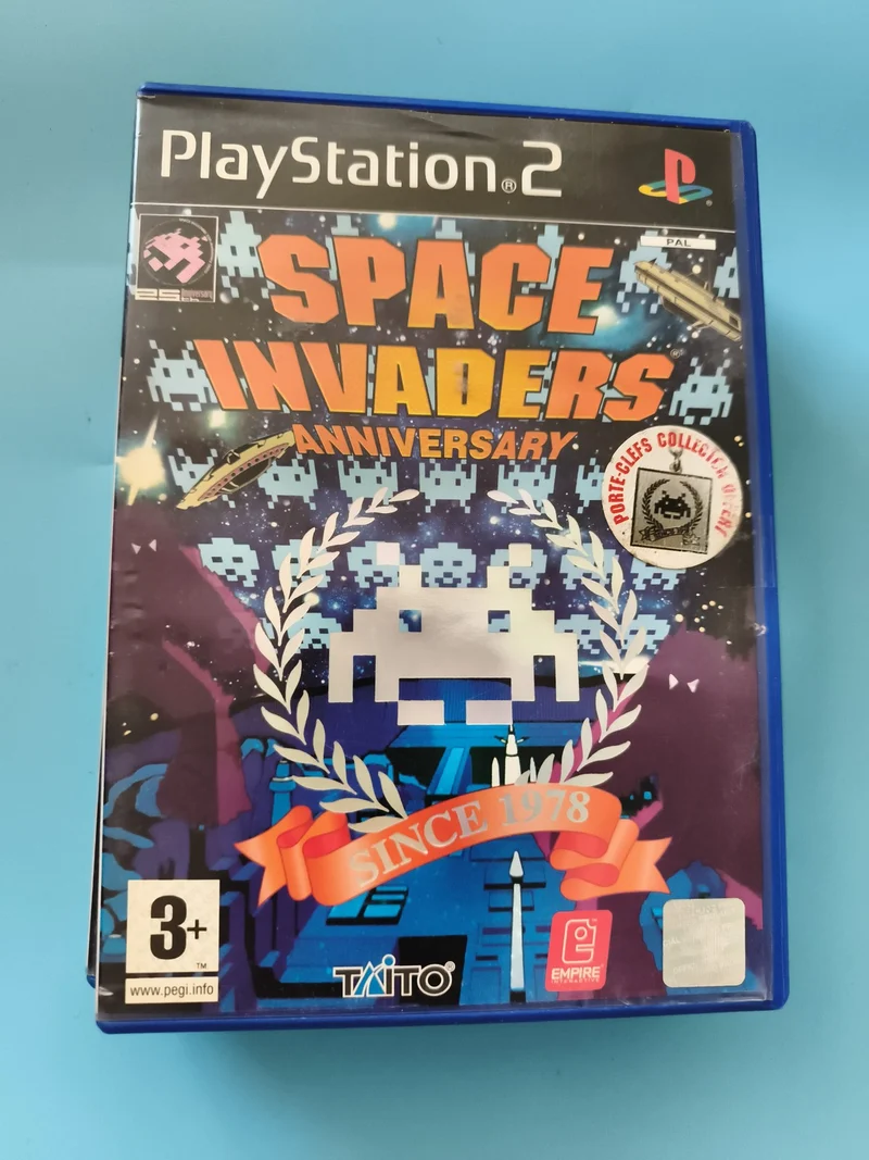 Jeu PlayStation 2 Space Invaders Anniversary PAL Taito boîte bleue