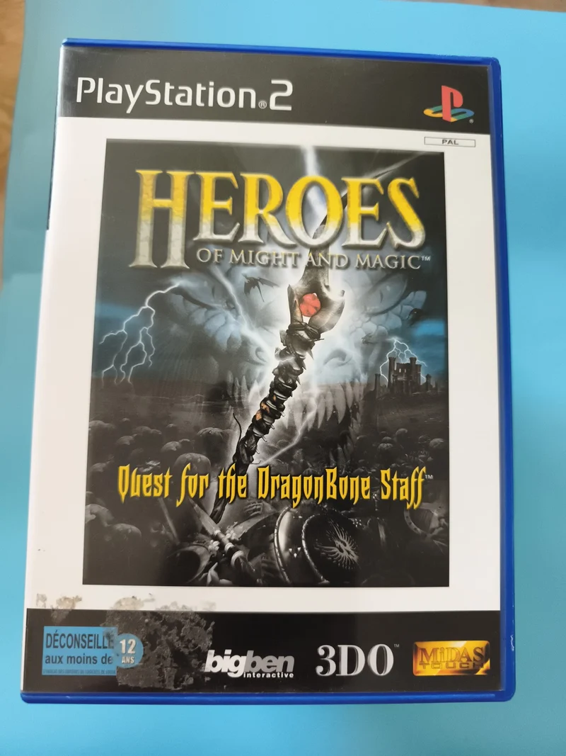 Jeu PS2 Heroes of Might and Magic Quest for the DragonBone Staff PAL