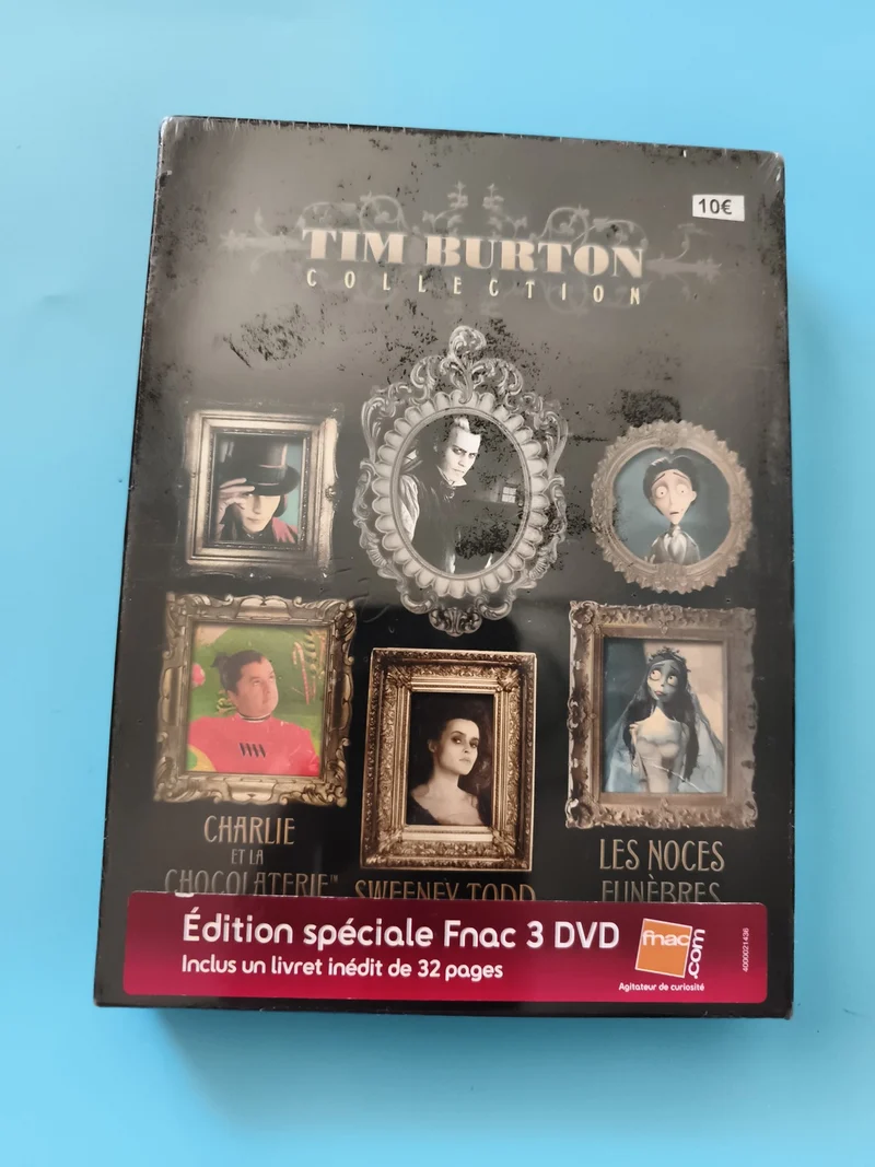 DVD Tim Burton Collection Fnac 3 films Charlie Sweeney Todd Noces Funèbres