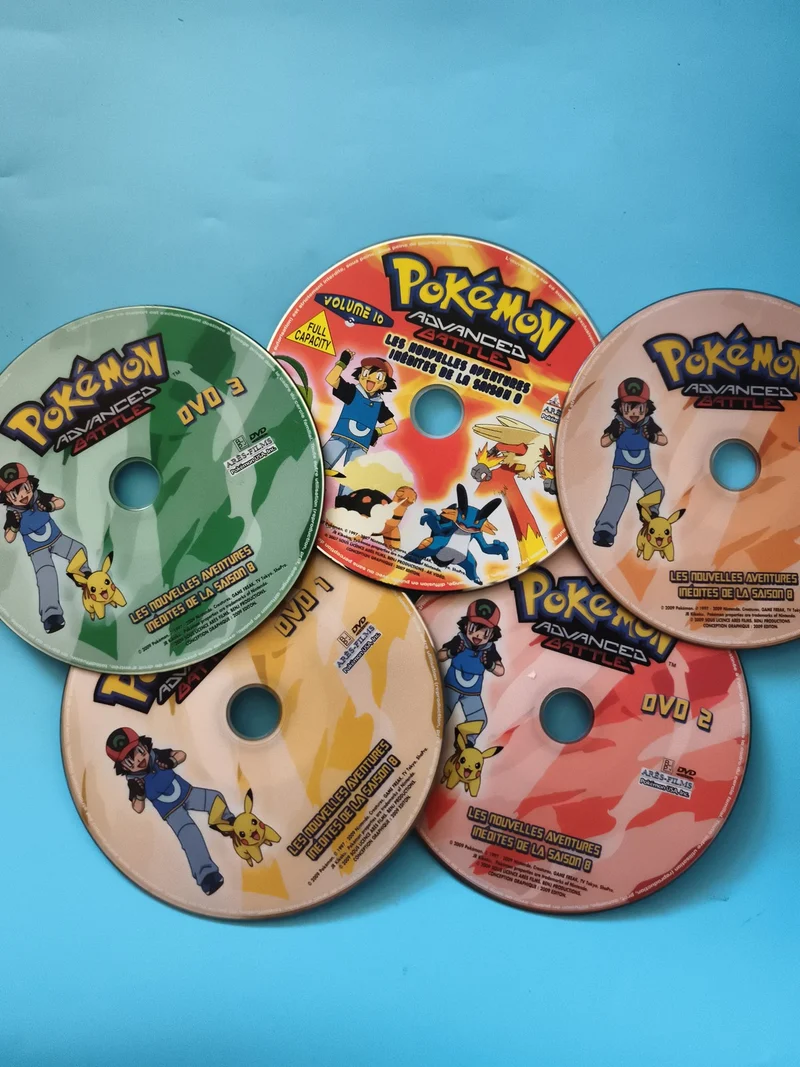 DVD Pokémon Advanced Battle Saison 8 Volumes 1 à 3 disques seuls