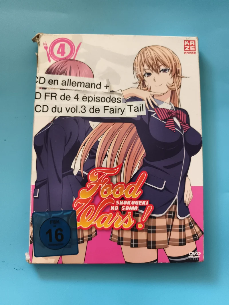 DVD Food Wars Shokugeki no Soma Vol 4 Kazé Anime FSK 16 version allemande
