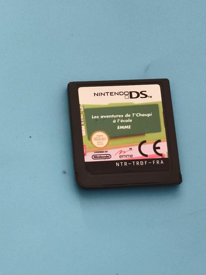 Jeu Nintendo DS Les aventures de T'choupi à l'école EMME cartouche