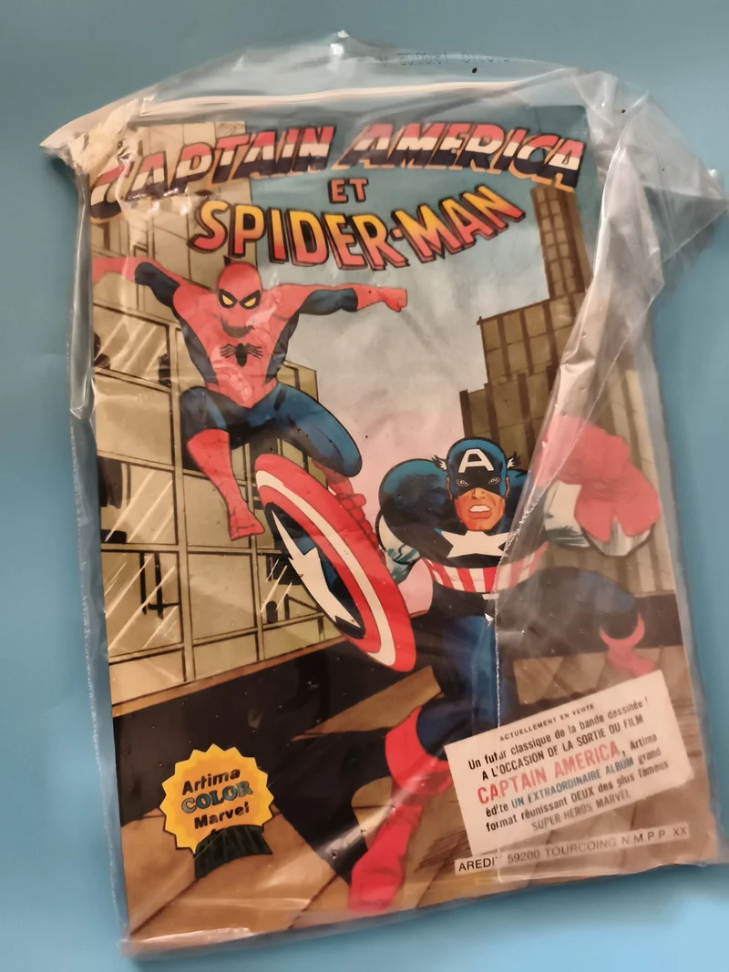 Comic Captain America Spider-Man Arédit Artima Marvel album BD France
