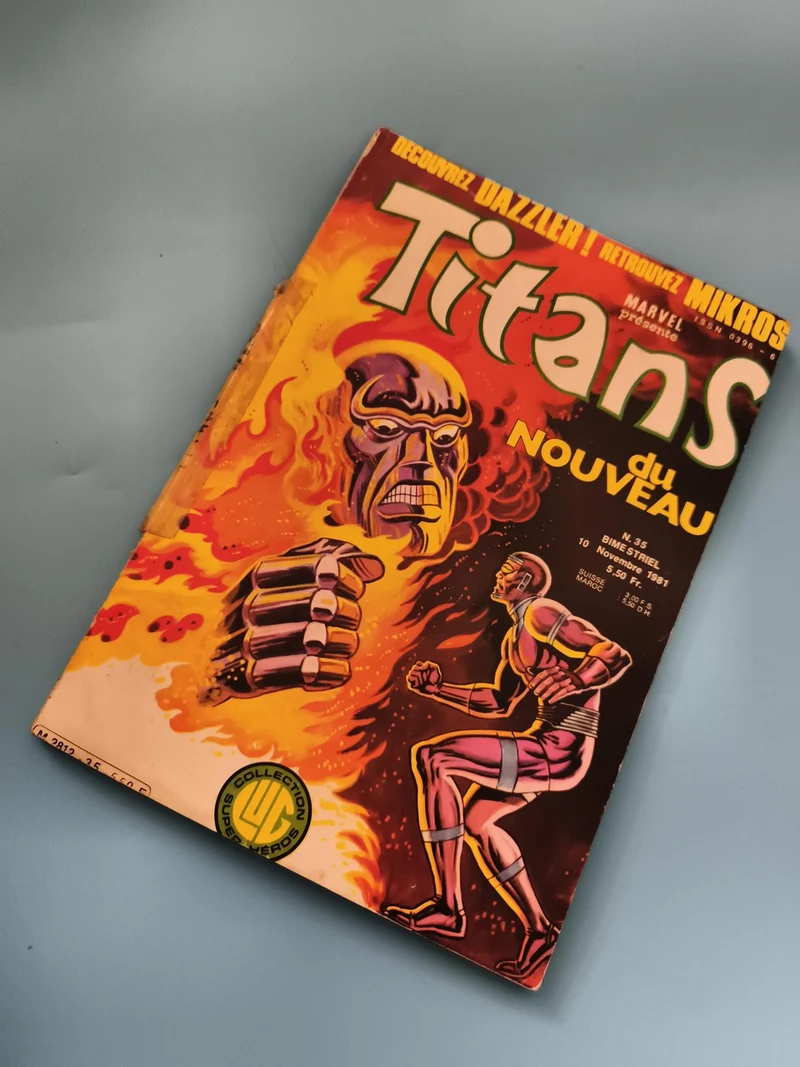 Bande dessinée Titans n°35 Marvel 1981 Lug super-héros Mikros Dazzler