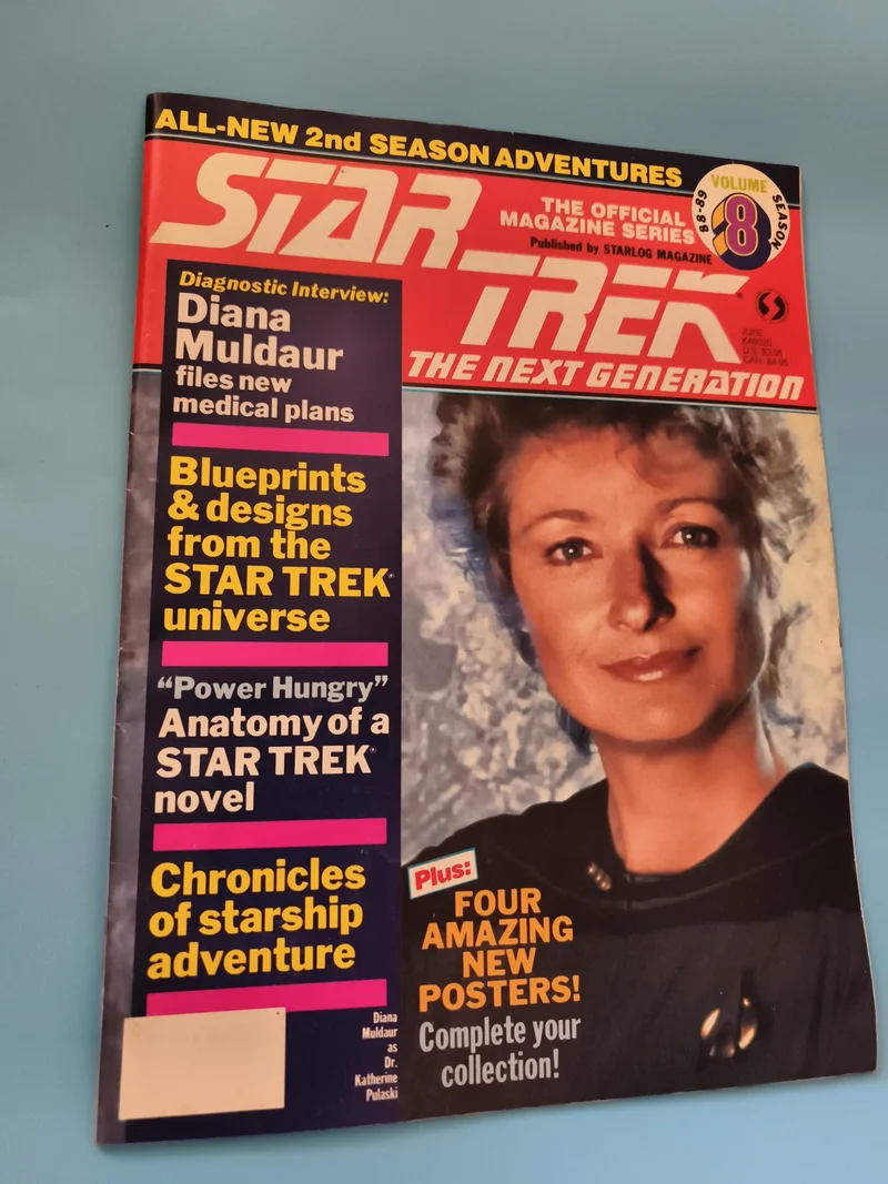 Magazine Star Trek The Next Generation Vol 8 Starlog Diana Muldaur Saison 2