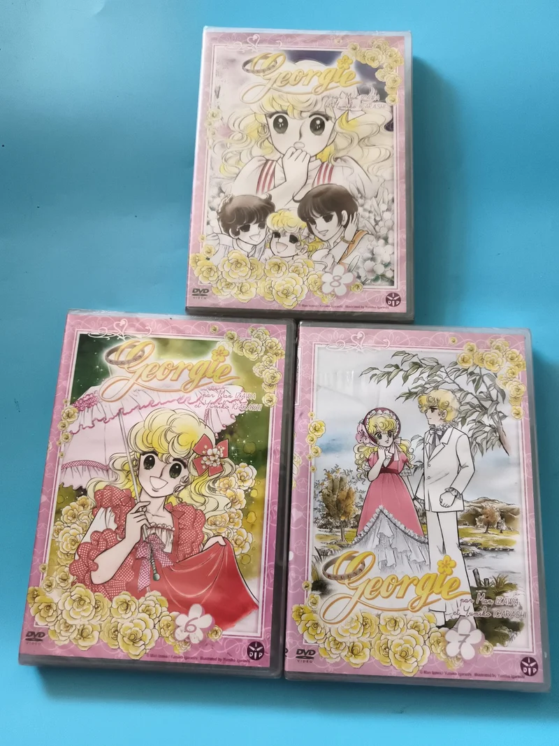 Lot 3 coffrets DVD Georgie manga anime édition DIP visuels roses