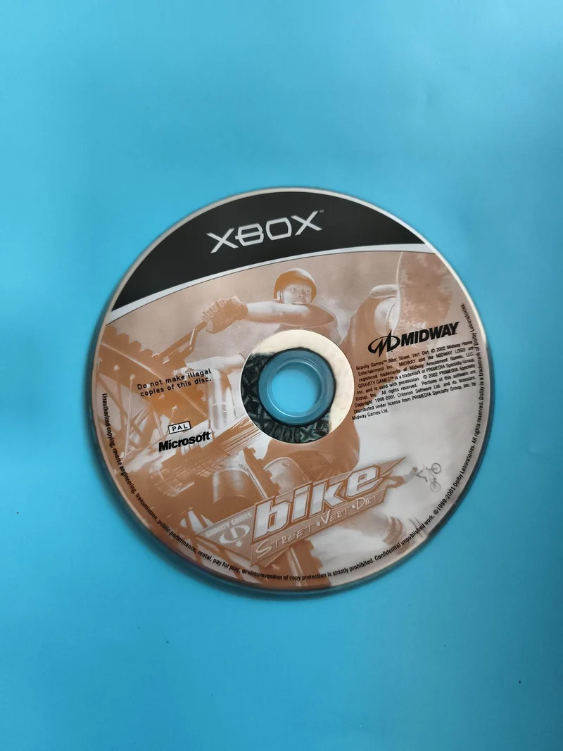 CD jeu Xbox Gravity Games Bike Street Vert Dirt Midway PAL Microsoft