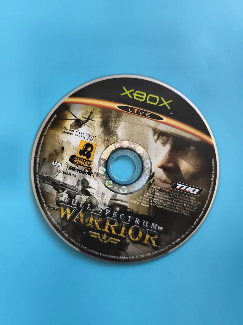 Jeu Xbox Full Spectrum Warrior CD seul Microsoft PAL