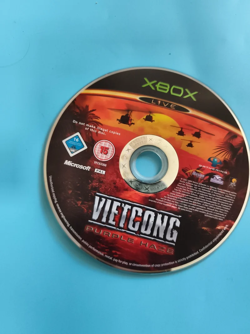 Jeu Xbox Vietcong Purple Haze CD seul PAL Microsoft FPS guerre
