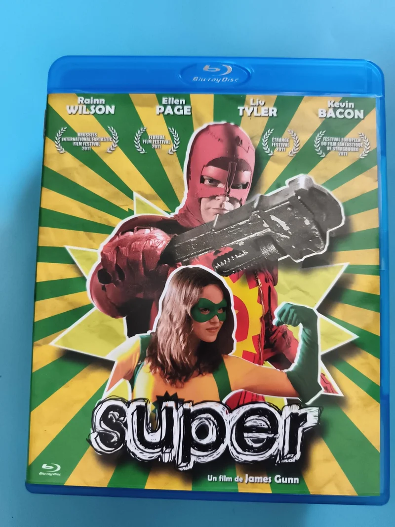 Blu-ray Super film James Gunn Rainn Wilson Ellen Page Liv Tyler