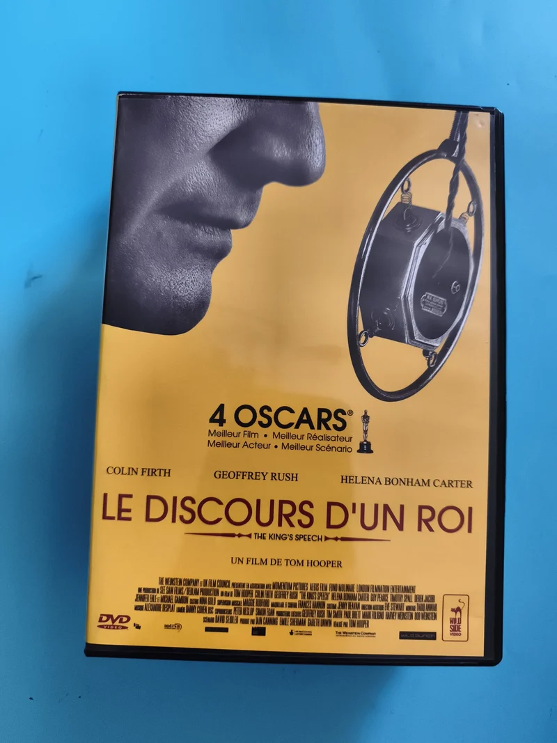 DVD Le Discours d'un Roi Colin Firth Tom Hooper film Oscar version française