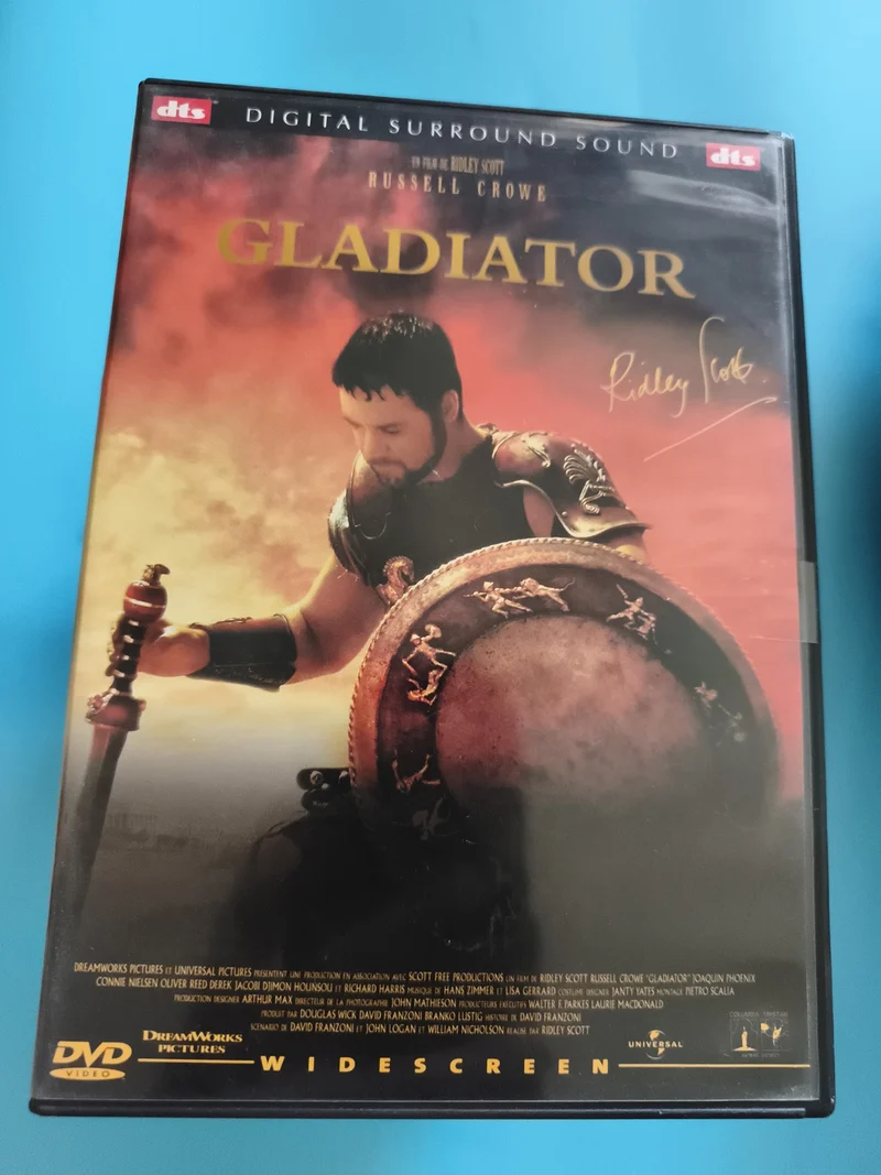 DVD Gladiator Ridley Scott DTS Digital Surround DreamWorks Widescreen