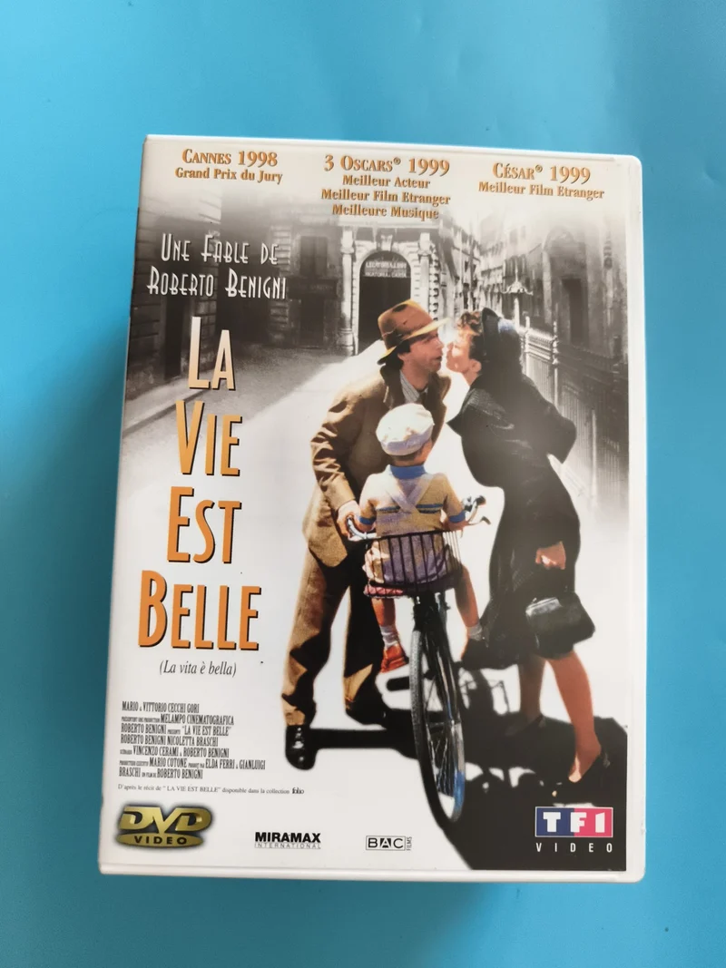 DVD La Vie est Belle Roberto Benigni film Miramax TF1 Vidéo Oscar Cannes