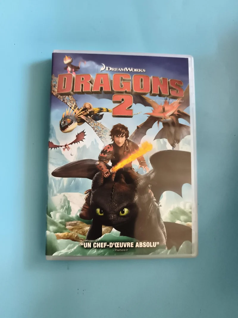 DVD Dragons 2 DreamWorks animation film français boîtier illustré