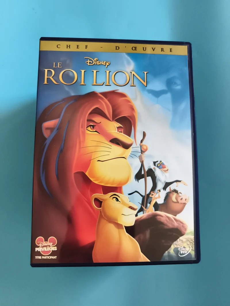 DVD Le Roi Lion Disney édition française Chef-d’œuvre dessin animé