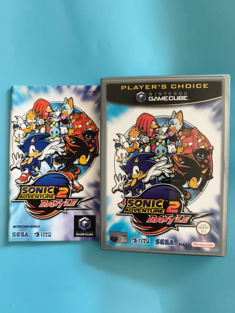 Boîtier + notice Sonic Adventure 2 Battle Gamecube SEGA Nintendo PAL