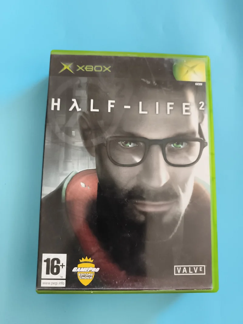 Boîte vide jeu Xbox Half-Life 2, cover d'origine, Valve, étui plastique