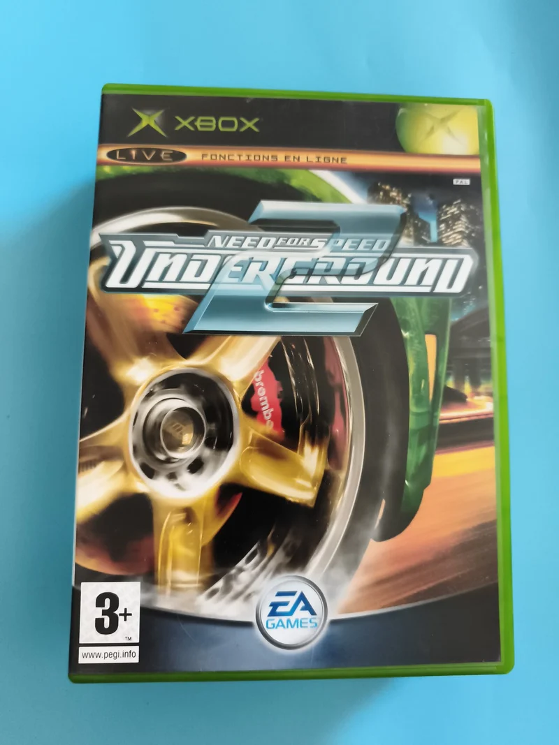 Boîte vide Xbox Need for Speed Underground 2 EA Games, cover originale
