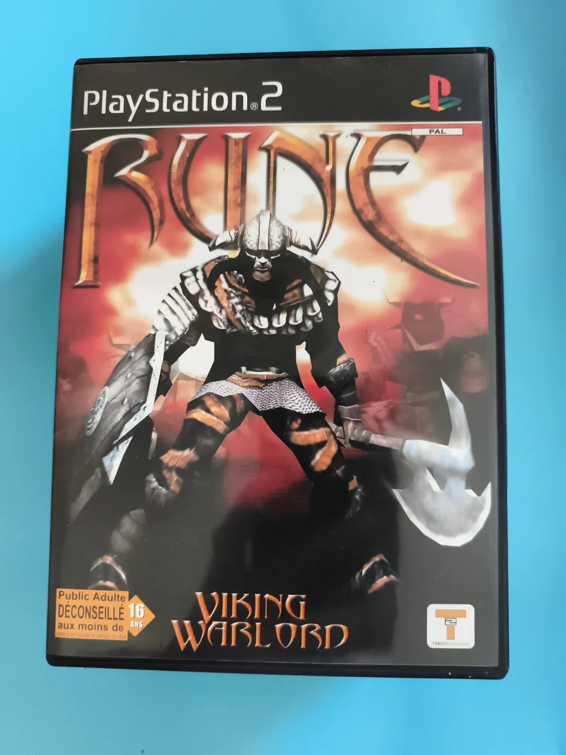 Boîte vide jeu PlayStation 2 Rune Viking Warlord PAL jaquette PS2