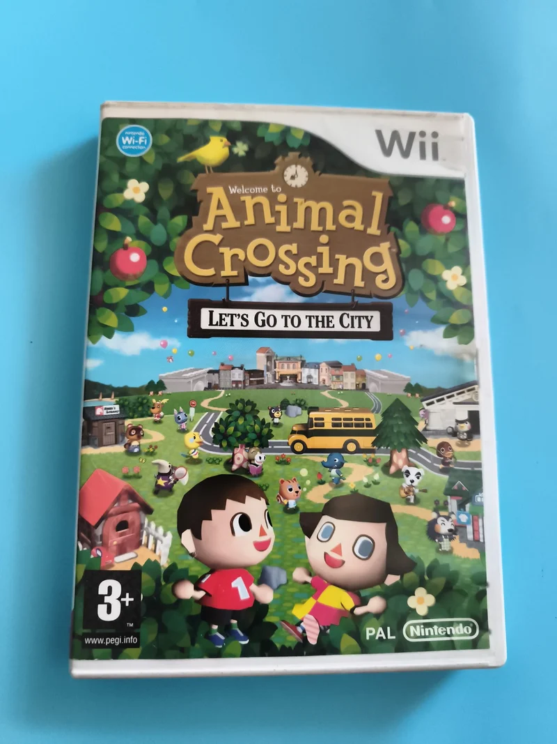 Boîte vide Animal Crossing Wii Nintendo PAL jaquette Let’s Go to the City