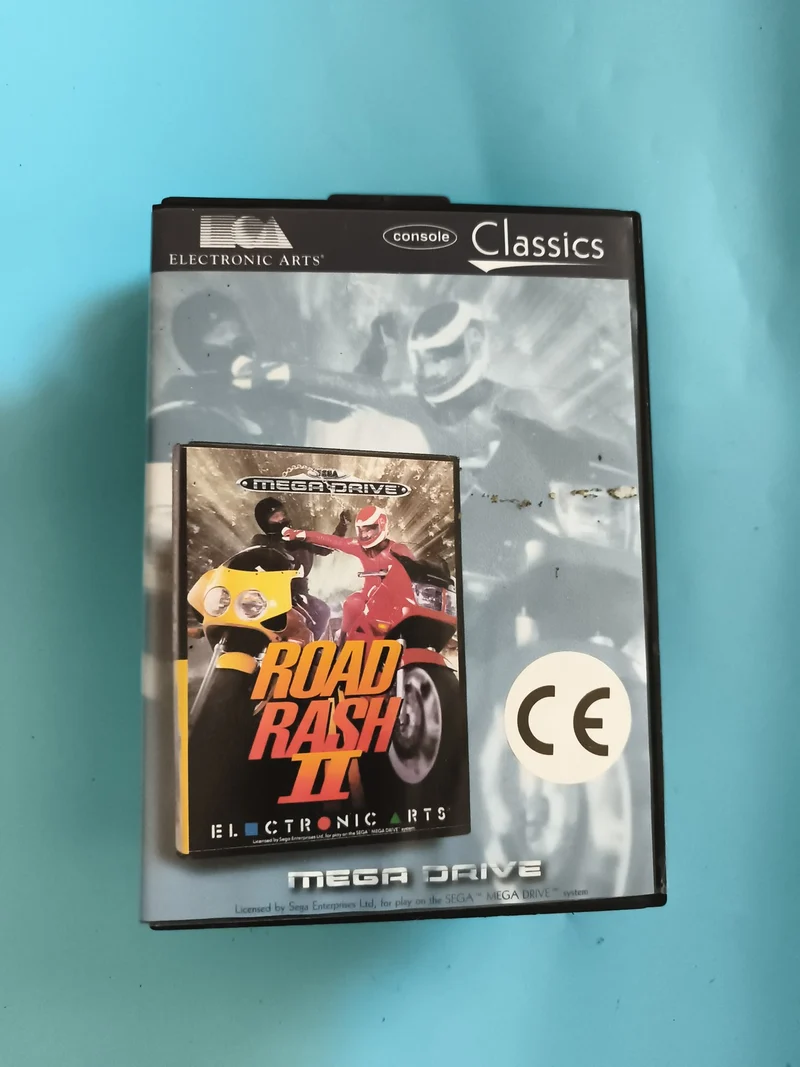 Boîte vide Mega Drive Road Rash II Sega Electronic Arts Classics