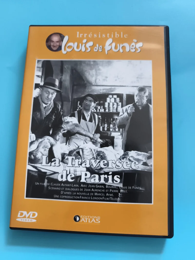 DVD La Traversée de Paris Louis de Funès Jean Gabin Bourvil Éditions Atlas