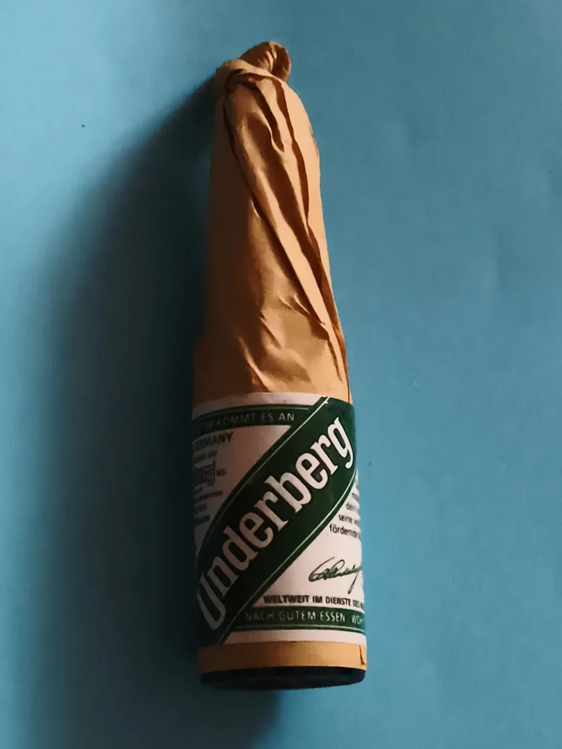 Mignonnette vintage Underberg apéritif alcool ancien emballage papier