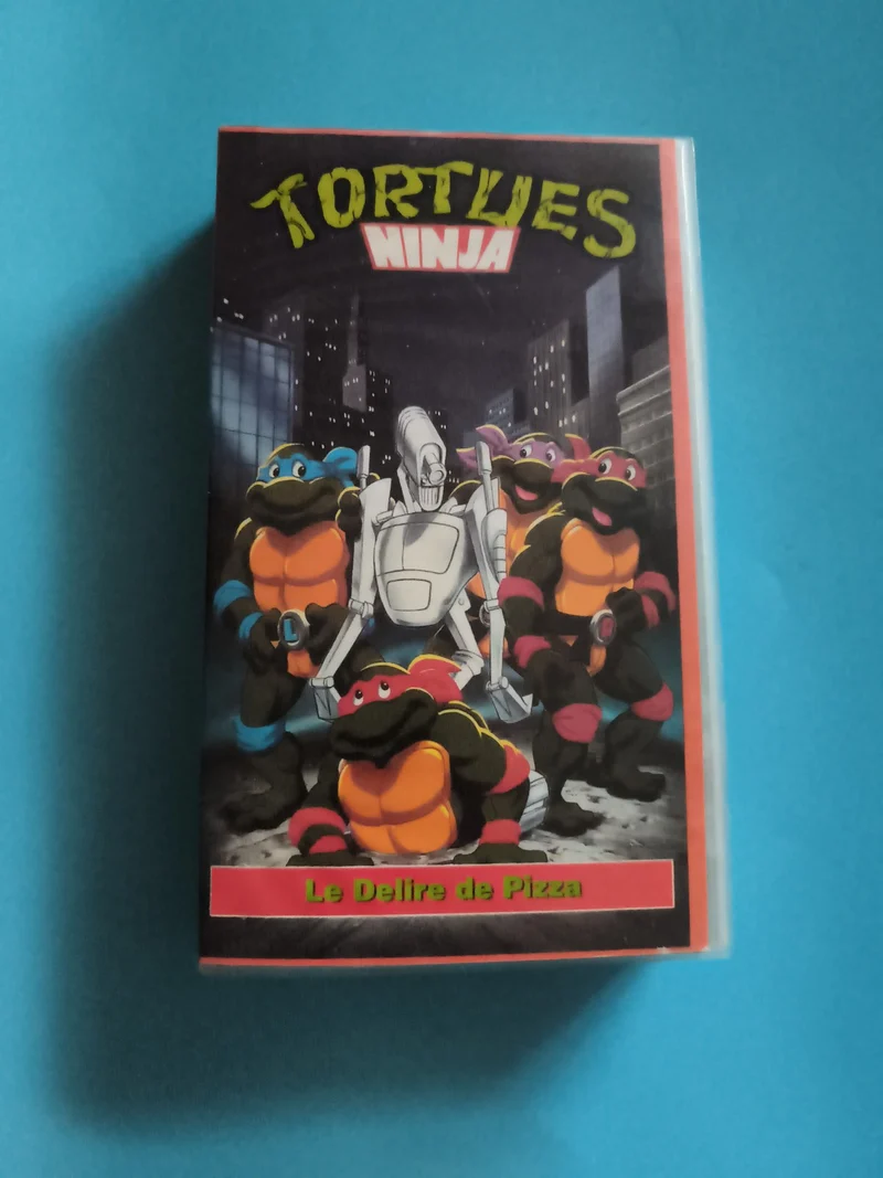 Cassette Tortues Ninja Le Délire de Pizza dessin animé TMNT VHS