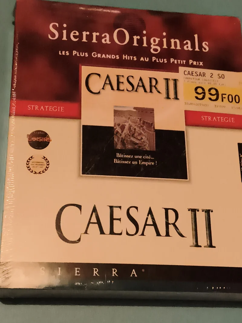 Jeu PC big box Caesar II neuf blister SierraOriginals stratégie