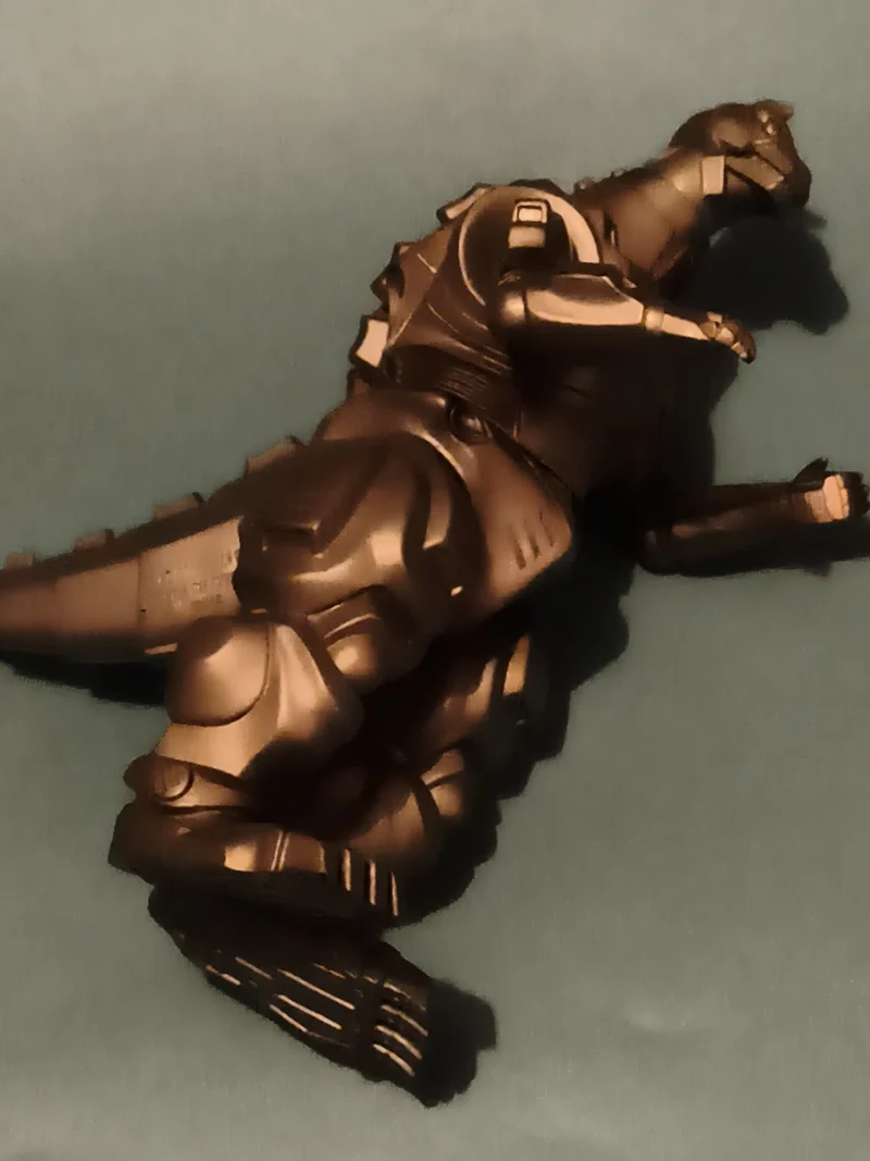 Figurine Mechagodzilla Godzilla robot articulé aspect métallique