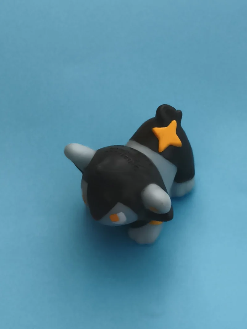 Figurine doigt Pokémon Shinx noir gris étoile jaune finger puppet