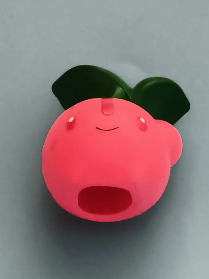 Marionnette doigt Pokémon Ceriflor rose vert, finger puppet figurine