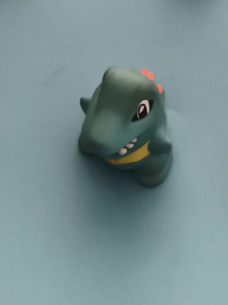 Marionnette doigt Pokémon Kaiminus Totodile figurine verte