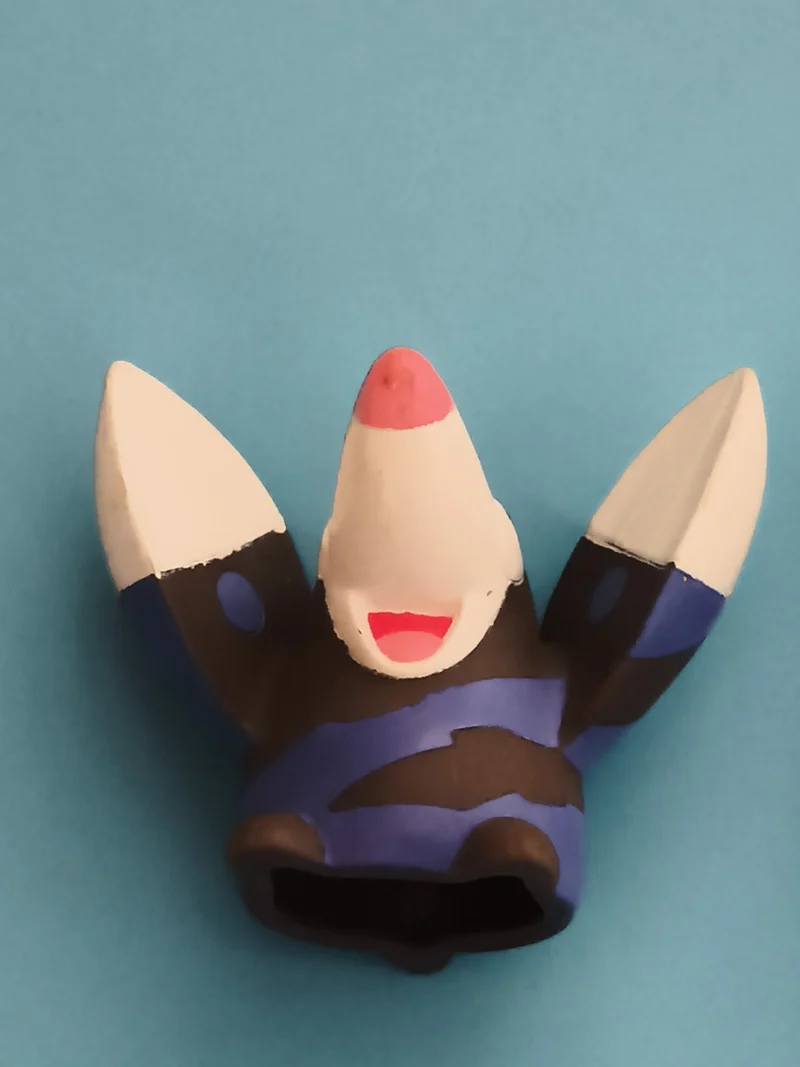 Marionnette doigt Pokémon Escroco figurine caoutchouc noir bleu