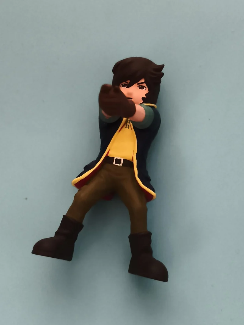 Figurine Albator Matsumoto Leiji style manga manteau bleu