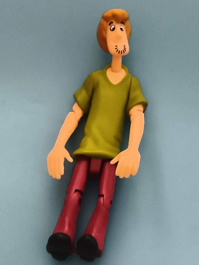 Figurine articulée Shaggy Scooby-Doo vert rouge personnage dessin animé