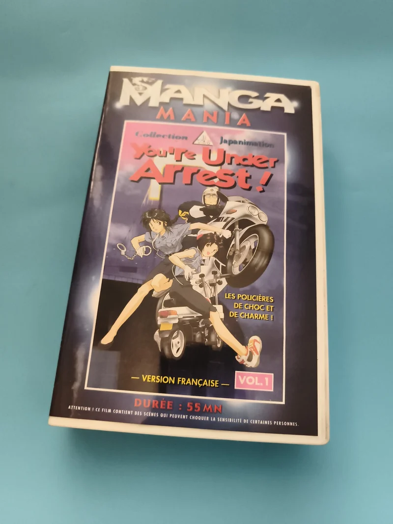 Cassette VHS Manga Mania You’re Under Arrest Vol.1 japanimation VF