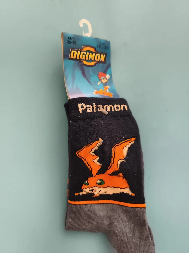 Chaussettes Digimon Patamon vintage EUR 35-38 neuves enfant rétro animé